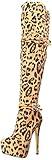 Luichiny Women's Round About Snow Boot,Leopard,9 US/9 M US