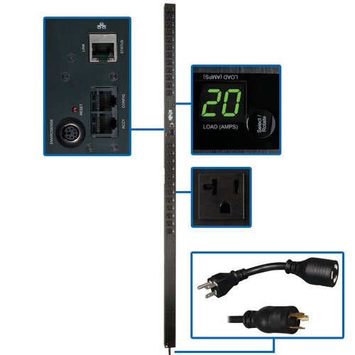 Tripp Lite PDUMV20NET PDU Switched 120V 20A 5-15/20R 24 Outlet L5-20P Vertical 0URM On Sale