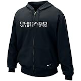 Nike Chicago White Sox Black Tackle Twill Full Zip Hoody Sweatshirt