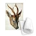 Head of a Roe Deer (pen & ink and w/c on.. - Tea Towel 100% Cotton - Art247 - Tea Towel - 46x70cm