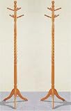 2 Oak Finish Coat & Hat Racks
