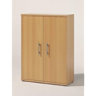 Wellemöbel Aktenschrank Combi+ 80 cm (Farbe: buchefarben)