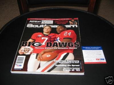 Larry Munson Georgia Bulldogs Psa/dna Signed Magazine - Autographed College Magazines