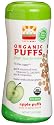 HAPPYBABY Organic Puffs, Apple Puffs, 2.1-Ounce Packages (Pack of 6)