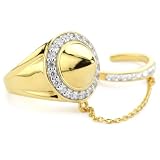 Nicky Hilton Silver With 18k Gold Wash Ring Wi