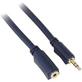 C2G / Cables To Go 40610 Velocity 3.5mm M/F Stereo Audio Extension Cable (25 Feet, Blue)