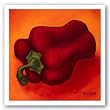 Red Pepper by Will Rafuse 8.5"x8.5" Art Print Poster