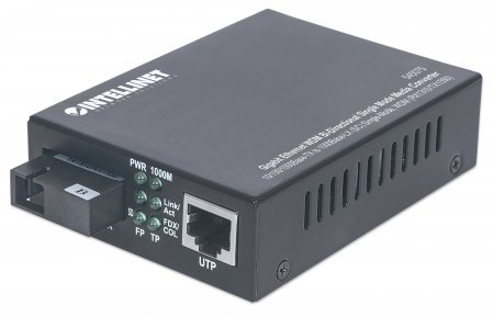 Intellinet Gigabit Ethernet WDM Bi-Directional Single Mode Media Converter