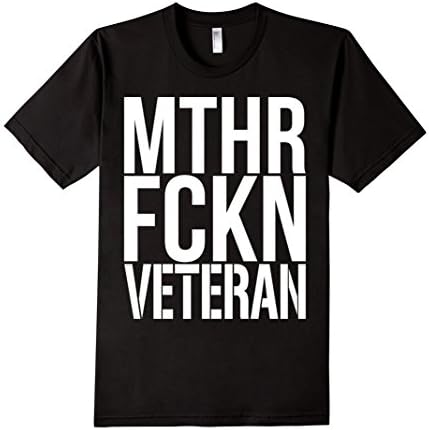 Men's MTHR FCKN Veteran shirt 3XL Black