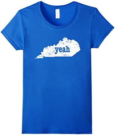 Women's Yeah I Love Kentucky Gifts State Of Kentucky Shirt Large Royal Blue