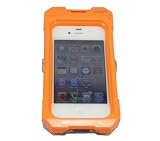 iPhone 4/4S�Ή� �h���P�[�X �v���X�`�b�N��(�I�����W) Waterproof Protective Case for iPhone 4/4s Orange �摜