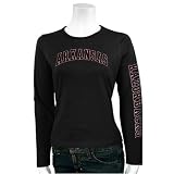 Arkansas Razorbacks Ladies Black Ivy League Long Sleeve T-shirt