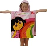 Dora Rainbow Pink Poncho Beach Towel OFFICIAL