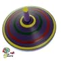 Jouet Toupie violette cercles en bois Diam�tre 5 cm Enfant 3 ans +