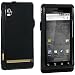Black Rubberized Snap On Faceplate for Motorola Droid A855