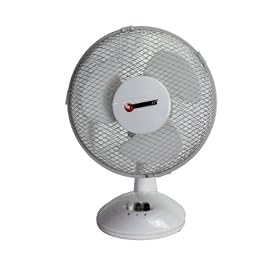 Eliza Tinsley 4814 090 9-inch Oscillating Desk Fan - White