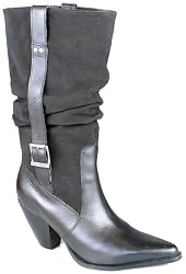 Harley Davidson Womens Bianca Black Suede Boots shoe Sz: 5.5