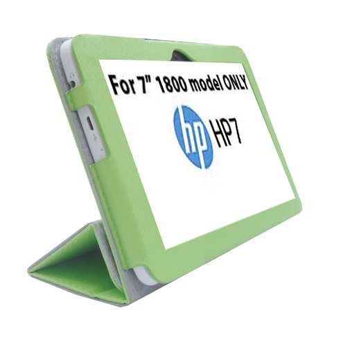 HappyZone PU Leather Case Cover For HP 7 (Model 1800), Green