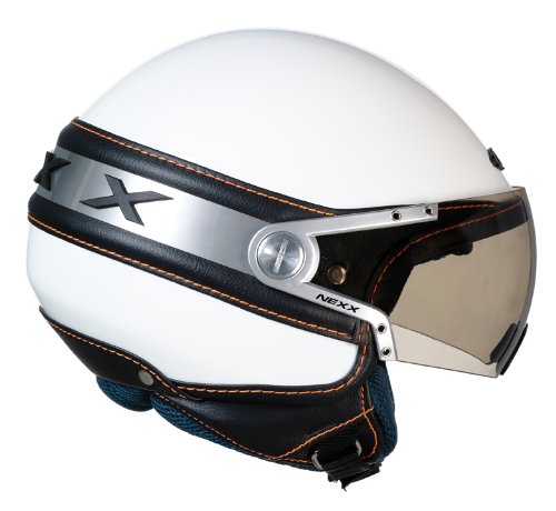 Nexx X60 Ice Open Face Helmet (White Shiny, XX-Large)