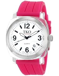 TKO ORLOGI Womens TK558-WF Milano Junior Acrylic Case White Dial Watch