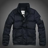 「アバクロ(Abercorombie&Fitch)メンズLatham Pond ダウンジャケット (S, ネイビー)」の画像
