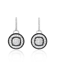 Diamond 18k White Gold Dangle Earrings