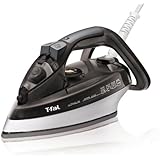 T-fal FV4495 Ultraglide Easycord Steam Iron Ceramic Scratch Resistant Non-Stick Soleplate with Auto-Off and Anti-Drip System, 1725-Watt, Black