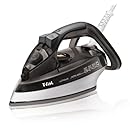 T-fal FV4495 Ultraglide Easycord Steam Iron Ceramic Scratch Resistant Non-Stick Soleplate with Auto-Off and Anti-Drip System, 1725-Watt, Black