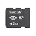 Electronics : SanDisk 2 GB Memory Stick Micro (M2) w/ Adapter (SDMSM2-2048, Bulk Packaging)