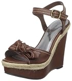 41Zcic0jllL. SL160  Wild Diva Womens Maggie 01 Wedge Sandal