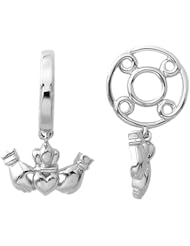 Storywheel® Claddagh Dangle Bead / Charm in 925 Sterling Silver
