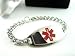 Medical Alert ID Bracelet, Curb Chain, Custom Engraving... Medical Alert ID Bracelet, Curb Chain, Custom Engraving...