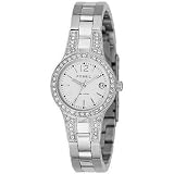 Fossil Women's AM4192 Stainless Steel Bracelet White Glitz Analog Dial Watch