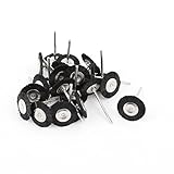 uxcell ダイヤモンド研削ディスク　ダイヤモンドホイール　25mm　ブラック　シルバートーン　 22件入り