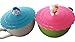 Silicone Cup Cover Lids Premium Leakproof Reusable Mug Lids for Keeping Beverages Hot Set Includes 2 Cup Cover Designs with Cute Figurine Handles Plus Free Bonus Gift