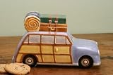 CAMPING camp woody COOKIE JAR lodge kitchen home decor