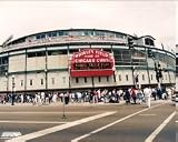 Chicago Cubs Outside Wrigley Field Color 8x10