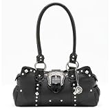 Lou-Ella Dream Weaver Zip-Top East-West Satchel - Onyx