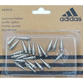 Adidas Clay Javelin Spikes Cleats 22 X 18mm