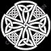 Celtic Knot Window Decal - White