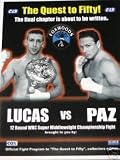 VINNY PAZ (PAZIENZA) VS ERIC LUCAS OFFICIAL FIGHT BOXING PROGRAM (BOXING)