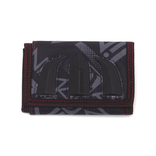 Animal Kayto Tri Fold Mens Basic Wallet - Black 