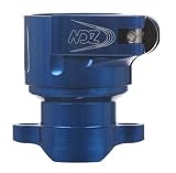 New Designz Spyder Pro Lock Low Rise Feed Neck - With Holes - Blue