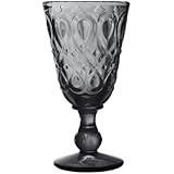 La Rochere Set Of 6,  9-ounce  Lyonnais Grey Wine Glasses