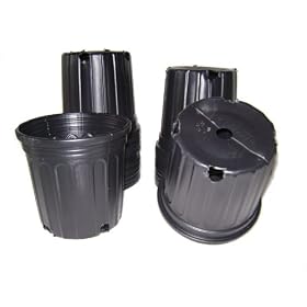 Buy 100 NEW Plastic Nursery 1 Gallon Trade POT ~ Holds 0.66 Gal by Nursery Supplies now!
