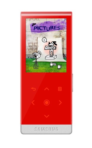 Samsung T10 4 GB Slim Portable Media Player with Bluetooth (Red)