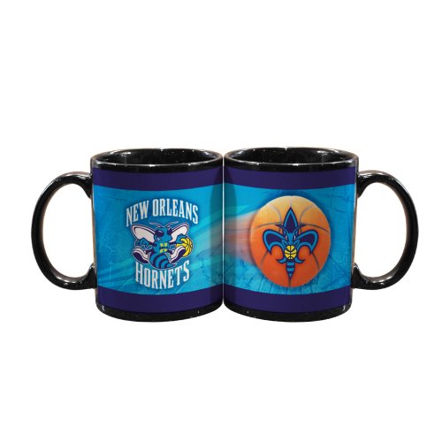 NBA New Orleans Hornets 2 Pack 11oz Black SportsBall Mug