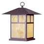 Livex 2144-07 Montclair Mission Outdoor Column Mount Bronze