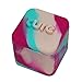 1 Pastel Pink Aqua and Magenta Non-stick Shatter Concentrate Silicone Cure Cubes Jar Container