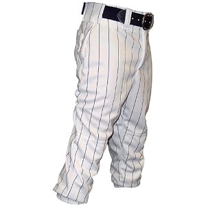 Pinstripe Baseball Pant - Adult Grey Black - Baseball by 